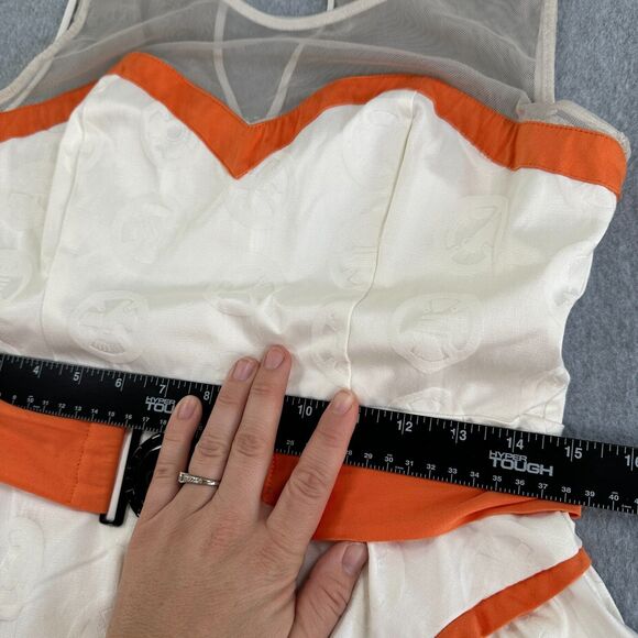 Star Wars Her Universe BB-8 Dress Size L White Orange Cosplay Belted Star Wars - Picture 13 of 16
